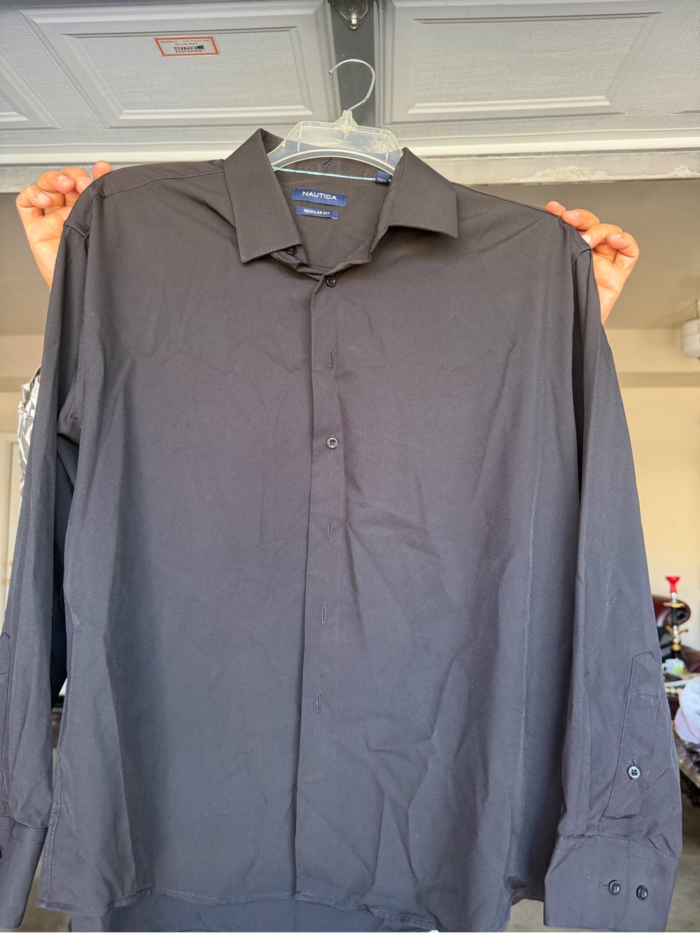 Nautica Men's Black Dress Shirt
